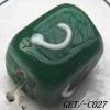 Handmade Lampwork Beads, Trapezium 10x9mm Hole=1.5mm, Sold by PC