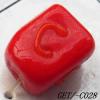 Handmade Lampwork Beads, Trapezium 10x9mm Hole=1.5mm, Sold by PC
