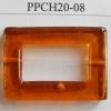 Handmade Lampwork Beads, Hollow Rectangular 24x34x12mm, Sold by PC