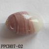 Lampwork Beads, Flat Oval 10x17mm Hole=2mm, Sold by PC