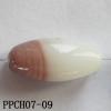 Lampwork Beads, Flat Oval 20x10mm Hole=2mm, Sold by PC