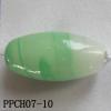 Lampwork Beads, Flat Oval 20x10mm Hole=2mm, Sold by PC