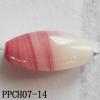 Lampwork Beads, Flat Oval 20x10mm Hole=2mm, Sold by PC