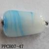 Lampwork Beads, Trapezium 11x18mm Hole=2mm, Sold by PC