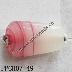 Lampwork Beads, Trapezium 11x18mm Hole=2mm, Sold by PC