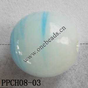 Lampwork Beads, Round 13x13mm Hole=2mm, Sold by PC