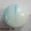 Lampwork Beads, Round 13x13mm Hole=2mm, Sold by PC