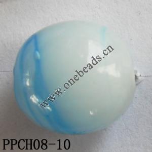 Lampwork Beads, Round 15x15mm Hole=2mm, Sold by PC
