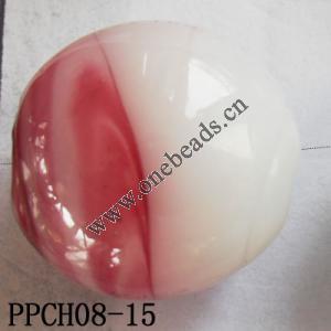 Lampwork Beads, Round 20x20mm Hole=2.5mm, Sold by PC