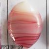 Lampwork Beads, Flat Oval 23x30mm Hole=2mm, Sold by PC