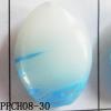 Lampwork Beads, Flat Oval 23x30mm Hole=2mm, Sold by PC