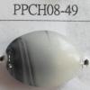 Lampwork Beads, Flat Oval 15x20mm Hole=2mm, Sold by PC