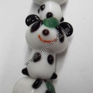 Handmade Lampwork Beads, Animal 20x12mm Sold by PC