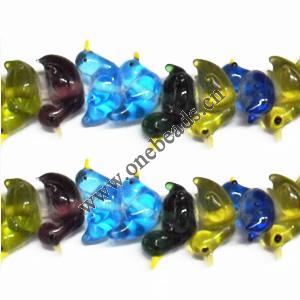 Handmade Lampwork Beads, Animal 13x22mm Sold by PC