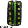 Lampwork Glass Pendant,Rectangular,32x57x7mm, Hole=1mm, Sold by PC
