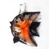  Gold Sand Murano Lampwork Pendant, Animal 50x35x9mm, Sold by PC
