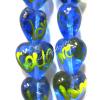 Handmade Lampwork Beads, Heart 20mm, Sold by PC