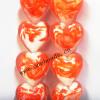 Handmade Lampwork Beads, Heart 20mm, Sold by PC