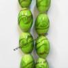 Handmade Lampwork Beads, Oval 25x16mm, Sold by PC