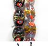 Handmade Lampwork Beads, Drum 23x17mm, Sold by PC