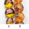 Handmade Lampwork Beads, Flat Round 20mm, Sold by PC