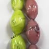 Handmade Lampwork Beads, Oval 27x16mm, Sold by PC