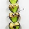 Handmade Lampwork Beads, Heart 30x21mm, Sold by PC