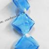 Handmade Lampwork Beads, Diamond 25x25x6mm, Sold by PC