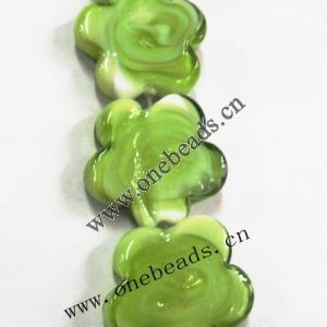Handmade Lampwork Beads, Flower 25x9mm, Sold by PC