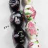 Handmade Lampwork Beads, Drum 18x14mm, Sold by PC