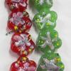 Handmade Lampwork Beads, Flower 26x12mm, Sold by PC