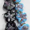 Handmade Lampwork Beads, Flower 25x12mm, Sold by PC