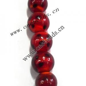 Handmade Lampwork Beads, Round 18mm, Sold by PC