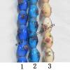 Handmade Lampwork Beads, Drum 18x14mm, Sold by PC