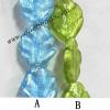 Handmade Lampwork Beads, Leaf 20x16mm, Sold by PC