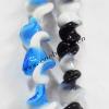 Handmade Lampwork Beads, Twist 19x11mm, Sold by PC