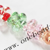 Luminous Lampwork Beads, Flower 15x9mm, Sold by PC