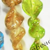 Luminous Lampwork Beads, Twist 24mm, Sold by PC