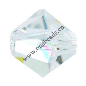 Bead, Swarovski® crystal, crystal AB, 6mm faceted bicone (5301), Sold per pkg of 360pcs