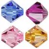 Bead, Swarovski® crystal，8mm faceted bicone (5301), Sold per pkg of 288pcs 