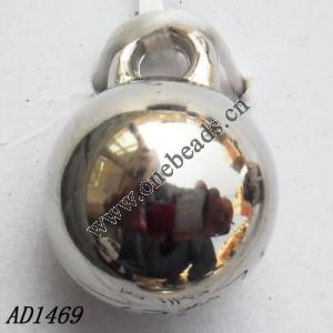 Jewelry findings, CCB plastic Pendant, 12x17mm hole=2.2mm, Sold by Bag