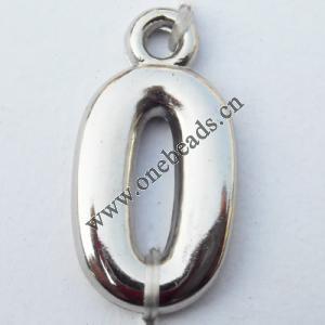 Jewelry findings, CCB plastic Pendant, Digital 13x25mm hole=2.2mm,  Sold by PC