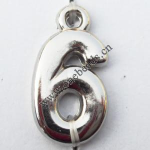 Jewelry findings, CCB plastic Pendant, Digital 14x25mm hole=2.2mm, Sold by PC