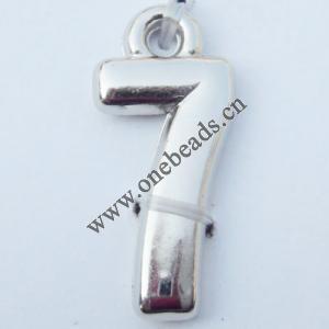 Jewelry findings, CCB plastic Pendant, Digital 11x25mm hole=2.2mm, Sold by PC