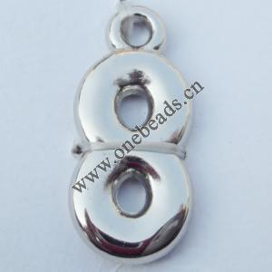 Jewelry findings, CCB plastic Pendant, Digital 12x25mm hole=2.2mm, Sold by PC