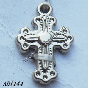 Jewelry findings, CCB plastic Pendant, Cross 14x20mm hole=1.4mm, Sold by PC