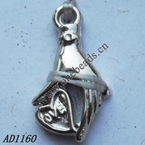 Jewelry findings, CCB plastic Pendant, 10x20mm hole=2mm, Sold by PC