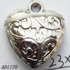Jewelry findings, CCB plastic Pendant, Heart 23x27mm hole=3mm, Sold by PC