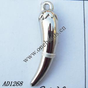 Jewelry findings, CCB plastic Pendant, Ivory 9x38mm hole=3mm, Sold by PC