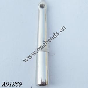 Jewelry findings, CCB plastic Pendant, 6x34mm hole=1.5mm, Sold by PC